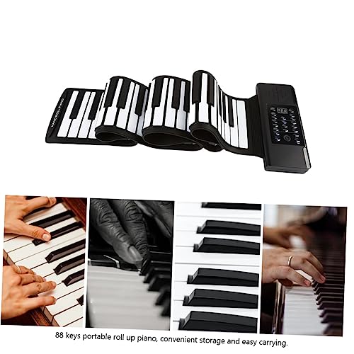 OFFSCH 1 Set 88 Roll 88 Touches De Piano Clavier En Silicone Piano 88 Touches Piano Électronique 88 Touches Piano Pliable 88 Touches Instrument De Piano Majeur Store Enrouleur En - Les Beatles, Paul McCartney, John Lennon, RIngo Starr, George Harrison OFFSCH 1 Set 88 Roll 88 Touches De Piano Clavier En Silicone Piano 88 Touches Piano Électronique 88 Touches Piano Pliable 88 Touches Instrument De Piano Majeur Store Enrouleur En – Image 8