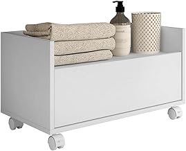 Gabinete Armário Banheiro 60cm com Rodízios Multimóveis V3591 Branco