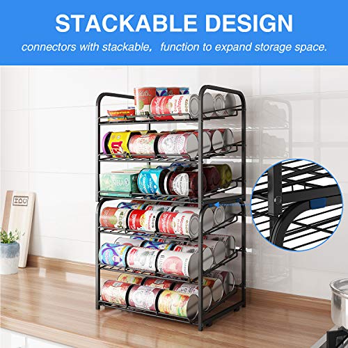 Aiyaka Can Rack Organizer, 3 Tier Stackable Can Storage Dispenser, For Food Storage, Kitchen Cabinets Or Pantry, Storage For 36 Cans, Black #TOP5