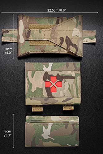 WarmHeartting Micro Trauma Kit Pouch Opbergzak Met Tourniquet Houder Hangmat Tactische IFAK EDC MOLLE Medische EHBO Pouch