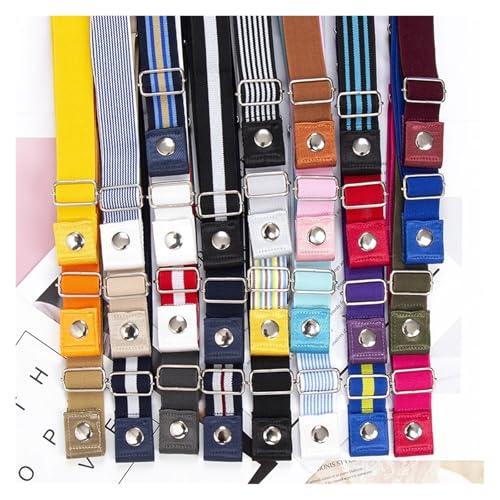 Canvas Women Buckle Free Belt Ladies Jeans Pants Waist Lazy Belt for Dresses3