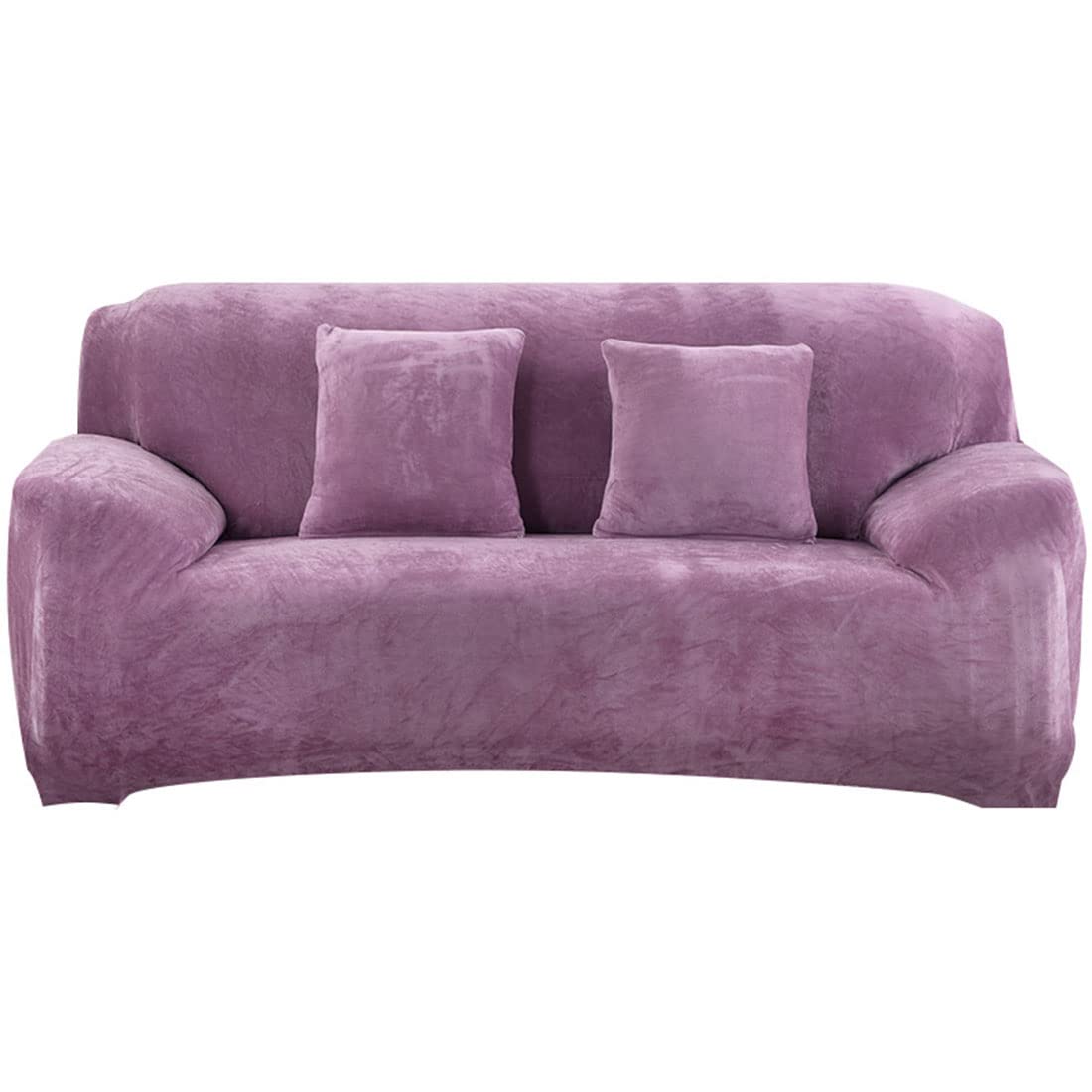 KLZUOPT Luxury Sofa Slipcovers High Stretch Furniture Protector Softness Sofa Cover Thick Durable Couch Covers Stylish Universal Sofa Slipcovers for Living Room Pets -light purple-1 Seater(90-140cm)