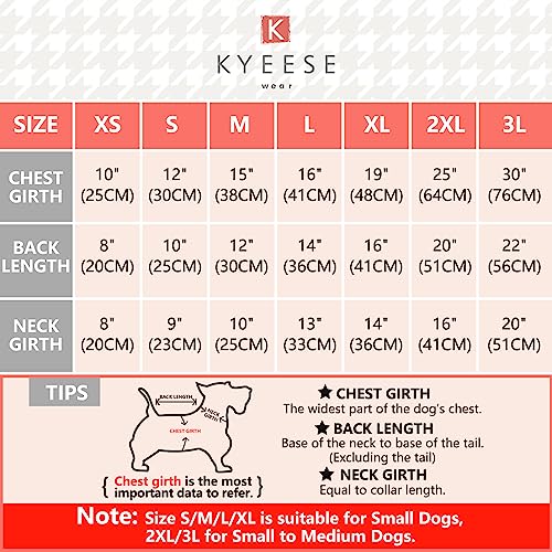 Kyeese Dogs Sweater Dress With Bowtie Buffalo Check Dog Sweaters For Large Dog Warm Pet Sweaters Knitwear Beige #TOP1