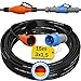Produktbild netbote24 CEE auf Schuko Adapter 15m Camping Stromkabel H07RN-F 3x1,5 Landstromkabel Wohnmobil Wohnwagen Kabel Camping Adapter 15 Meter Strom Verlängerungskabel CEE-Stecker Campingstecker
