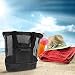BINGFENG Picknick Tasche Mesh Kühlschrank Fach Strand Tragetasche Outdoor Mesh Beach Tasche Mit Abnehmbarer Kühlertasche Für Pool Camping Picknick Reise Black