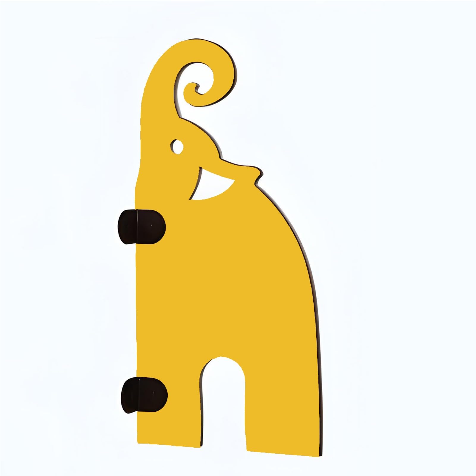Urinaltrennwand für Kinder, farbenfrohe, wandmontierte Urinaltrennwand mit Cartoon-Motiv für Kindergärten, Sichtschutz für die Kindertoilette, gelb, 60 x 30 cm, 3 Stück