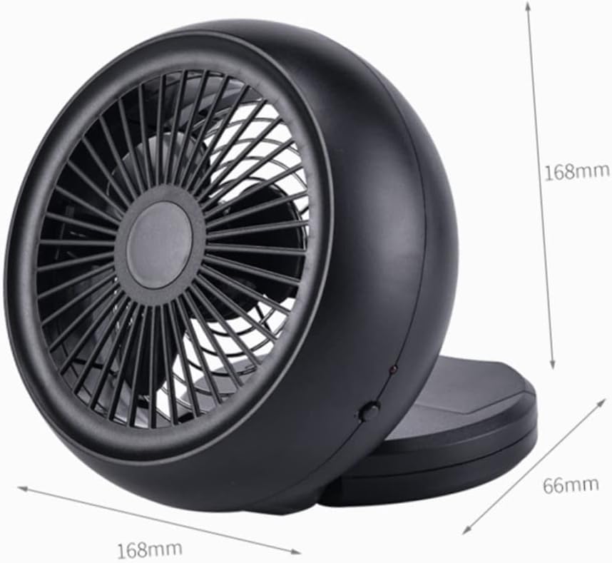 Uonlytech 3pcs USB Rechargeable Mini Fan for Home Desktop Cooling Fan Without Battery Portable for Summer for Offices and Travel Black