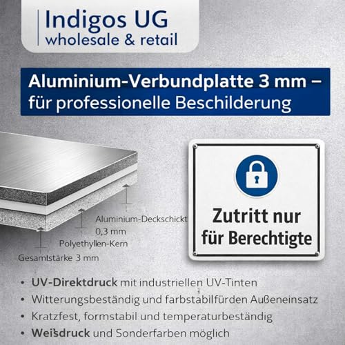 Panneau de sécurité en aluminium grand format pour KITA et médecin - 2