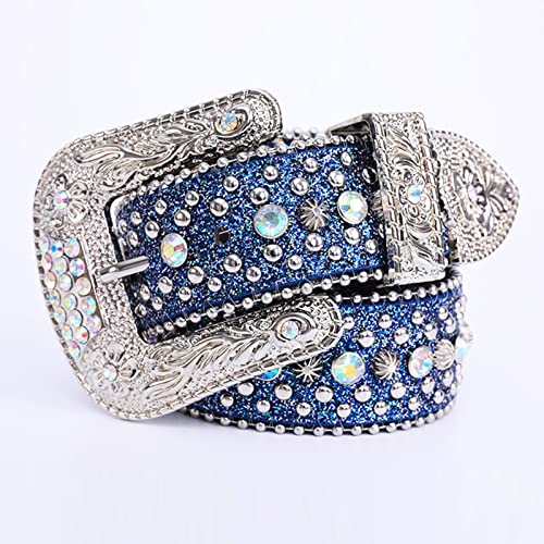 Rhinestones Belt Western Cowgirl Studded Leather Crystal Belt For Jeans Men Women Fashion Accessory4