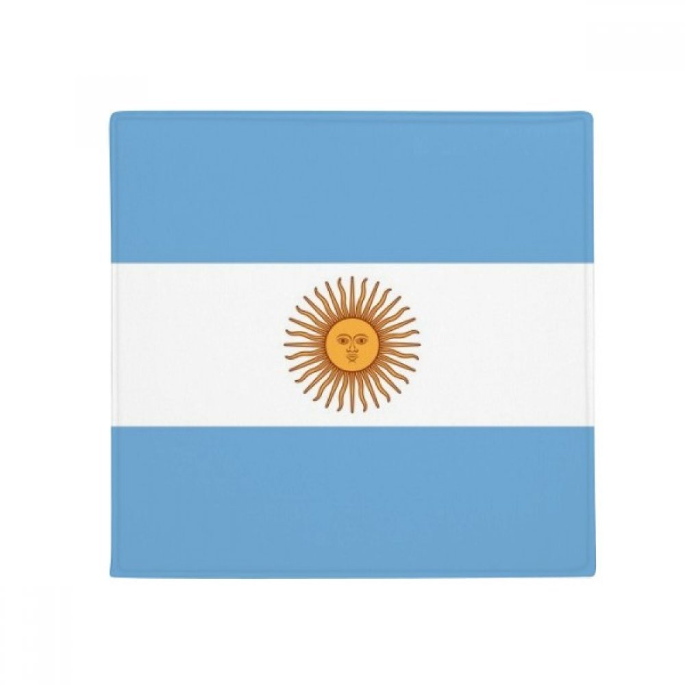 Tapis antidérapant Argentine 60x60cm en polyester filé lavable et ultra résistant