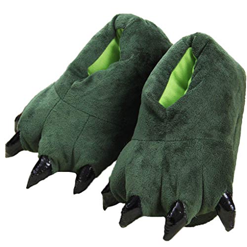 Pantofole Unisex Bimbo Con Dinosauro, Calde E Morbide Per Casa, Suola In Gomma Antiscivolo, Taglie Giovani
