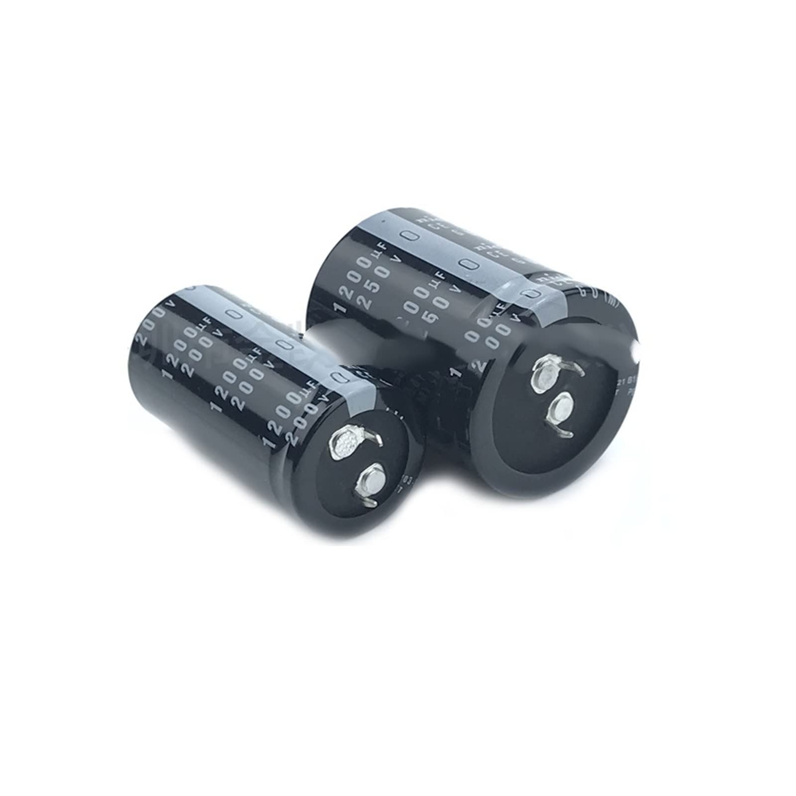 2Pcs Nippon Chemi-Con NCC 1200uF 250V / 200V Snap-in PSU Capacitors