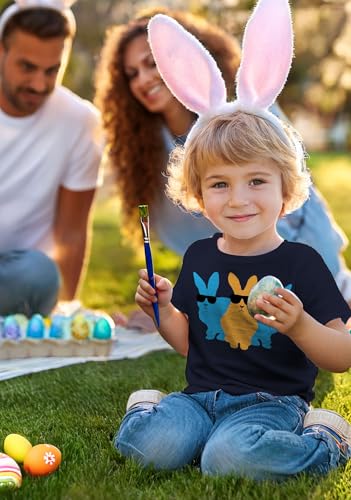 Tstars Hip-Hop Trio Bunnies Easter Cute Bunny T-Shirt for Toddlers & Youth Boys & Girls3