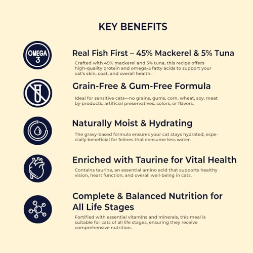 Image of Brunos Cat Taster Bundle - Pack of 4 |Grain-Free | High-Meat Wet Food | Variety Pack with Tuna, Chicken, Salmon, Mackerel Recipes | for Hydration, Nutrition & Complete Feline Wellness