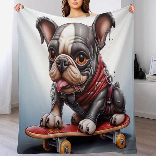Manta de forro polar para sofá y cama con microfibra cálida de 100x130 cm 2