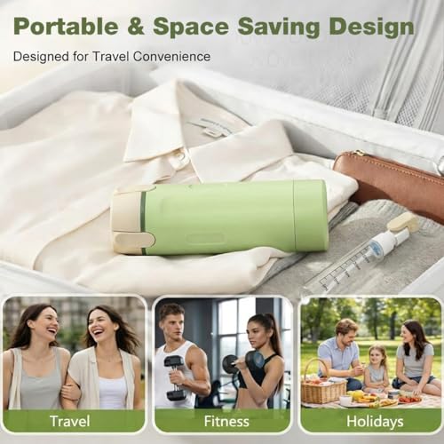 Image of MAYCREATE 4 in 1 Travel Bottle Kit for Toiletries, 30ml Portable Travel Toiletry Containers, Leakproof Refillable for Shampoo Lotion Cosmetics Dispenser Accessories for Women Men - Green