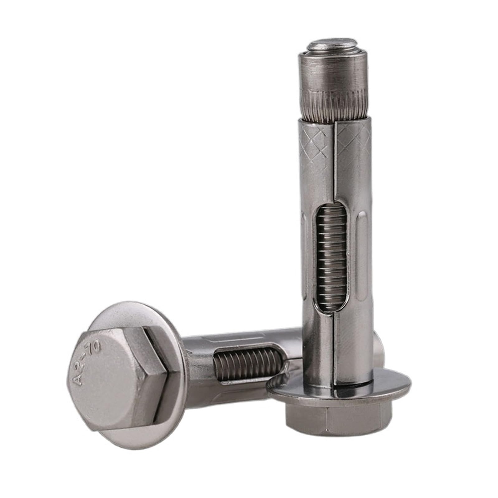 tornillos de anclaje, Tornillo de expansión hexagonal acero inoxidable 304 M6/M8/M10/M10, pernos anclaje for hormigón, 1 unidad(M12x80)