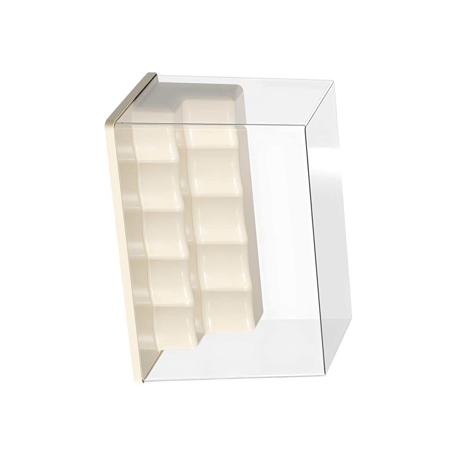 Qusinfc Spacious Stepped Display Stand for Collectible Items ABS Storage Shelf Featuring Slip Resistant Bottom Home Decor