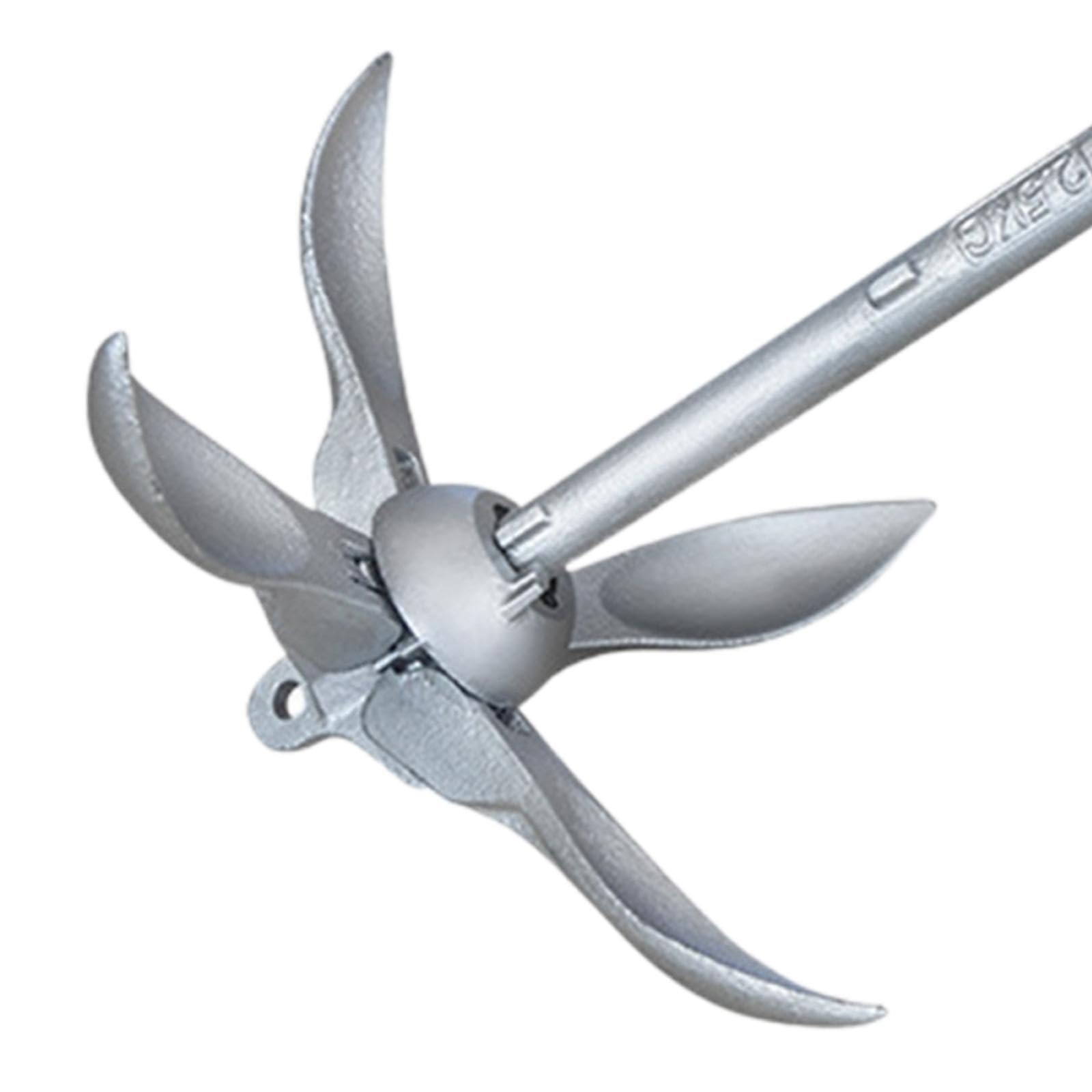 Ancora Pieghevole, Gancio for Ancora for, Palla salvagente Pieghevole, Artiglio Pieghevole for Barca a Vela, Canoa, zattera,(2.5KG)