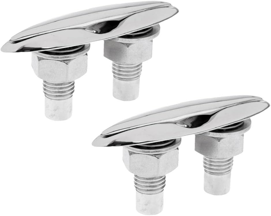 Enakshi® 2 Pieces 5" Marine Boat Pop Up Cleat Pull Up Cleat Dock Anchor Mooring Accessories|Parts & Accessories | Boat Parts | Deck & Cabin Hardware