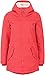 Produktbild DESIRES Damen Jacke Ella, gefütterte Lange Winterjacke mit Kapuze Frauen Zipper Parka Reißverschluss, mit Punkten, Farbe: (Rot) high Risk (743), Größe: XS