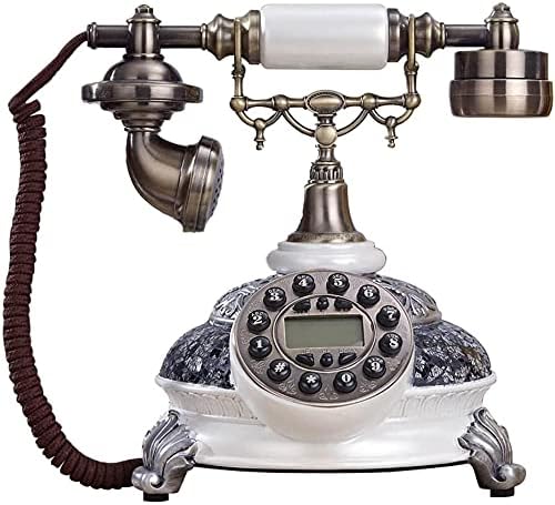 Miniatura 1 de Old Fashioned Decorative Telephones Home Office Retro Creative Phone European - Style Home Phone Antique Plane Beautify (Color  White)