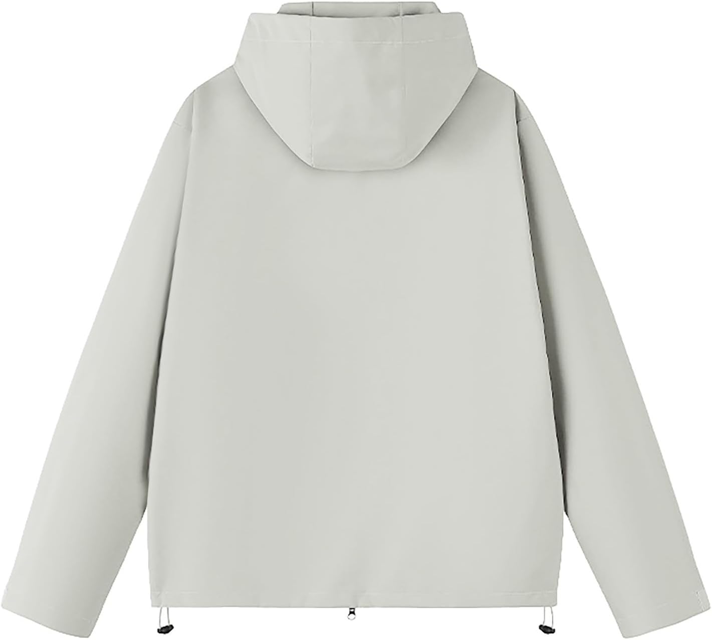 Zip Up Jacket for Women Hooded Lightweight Windbreaker Outdoor Coat | Women's Casual Softshell Jacket with Contrast Zipper, Snap Button Cuff, Zip Pockets for Fall Spring Travel Hiking