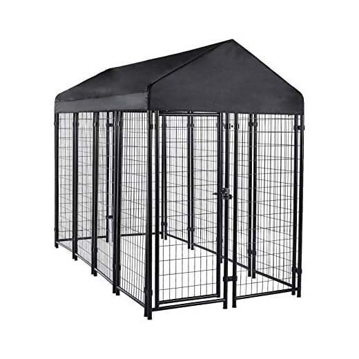 Amazon Basics Niche d’extérieur en grillage soudé, grand format (258 x 122 x 303 cm)