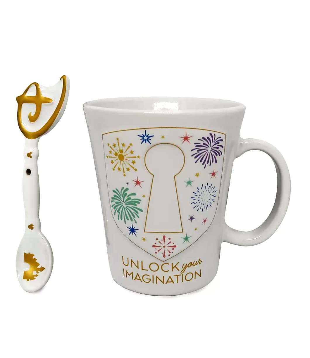 DParks Disney Store Imagination Key Mug and Spoon Set