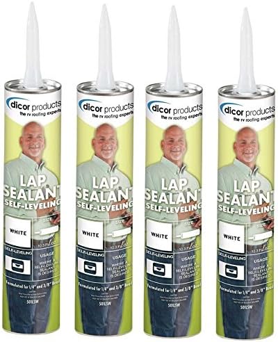 Dicor 501LSW-1 Self-Leveling Lap Sealant, 4 Pack