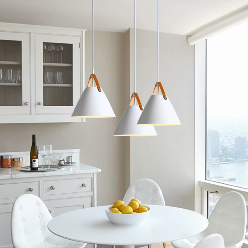 Lampa wisząca, skórzana lampa sufitowa E27 w stylu vintage z metalowym kloszem przemysłowa lampa wisząca/do jadalni na farmie żyrandol na poddaszu/kuchnia oprawa oświetleniowa do kawiarni