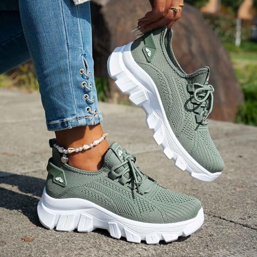 Chaussures sport femme running avec maille respirante et semelle amortissante - 6