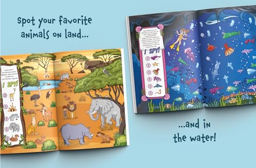 Image of I Spy Animals 2-in-1: Discover Amazing Creatures on Land and in the Sea! A Big Search and Find Book for Toddlers (I Spy Books for Toddlers)