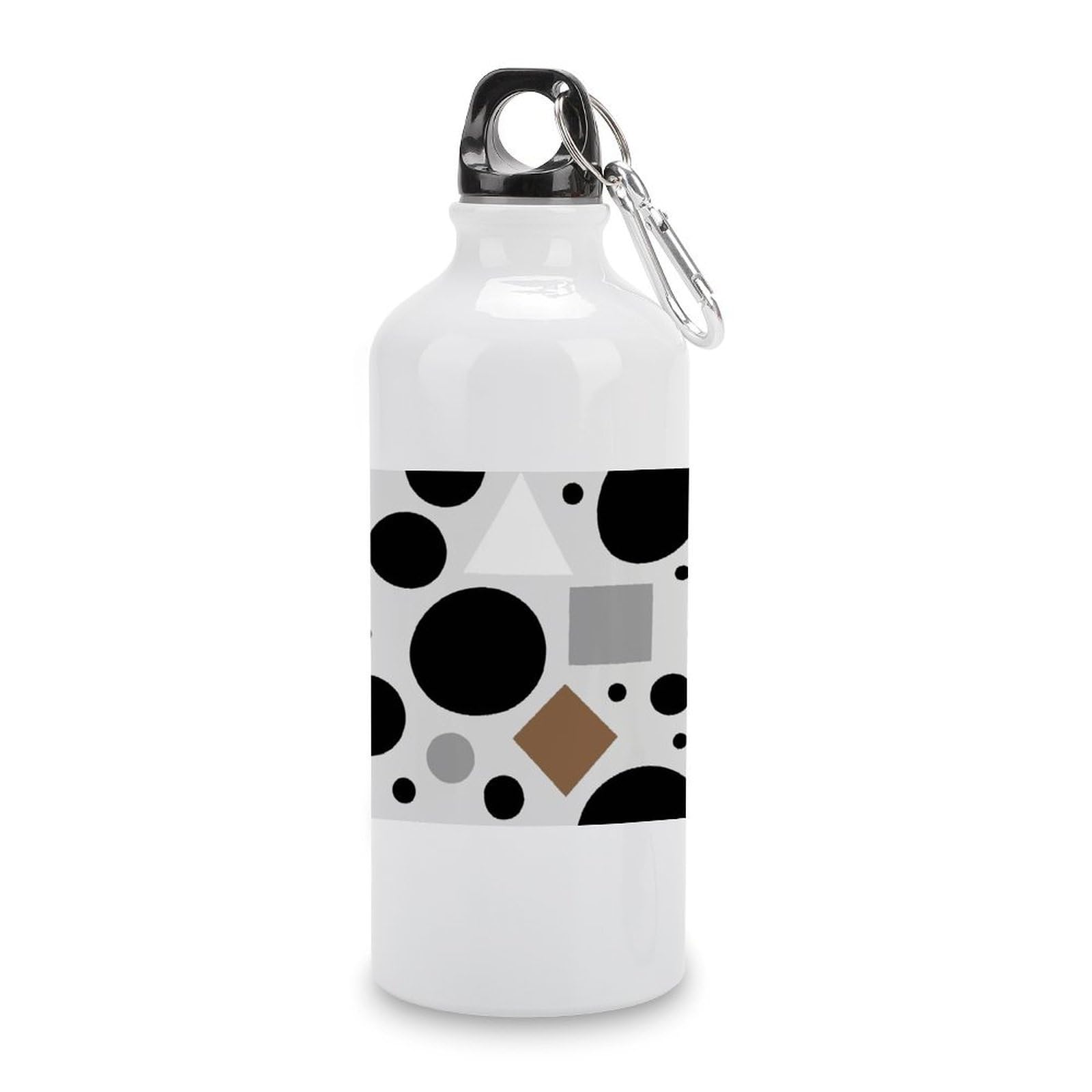 Fekiloot Style Irregular Geometry Aluminum Water Bottle Travel Tumbler Reusable Lightweight Outdoor Sports Water Bottles For Gym Sports Camping Hiking Fishing600ml