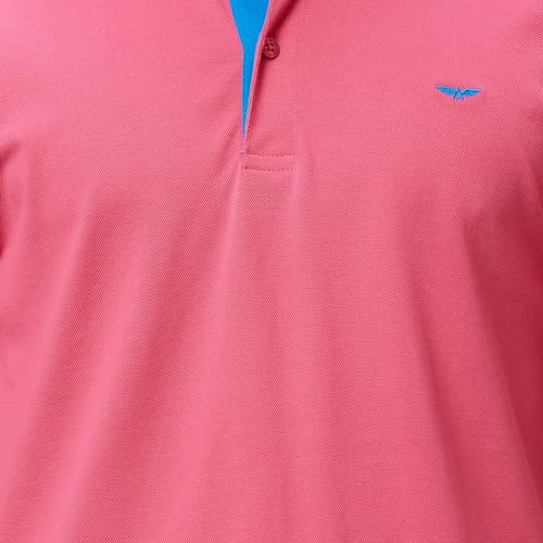 Image of Park Avenue Slim Fit Pure Cotton Print Pattern Polo Neck Casual T-Shirt