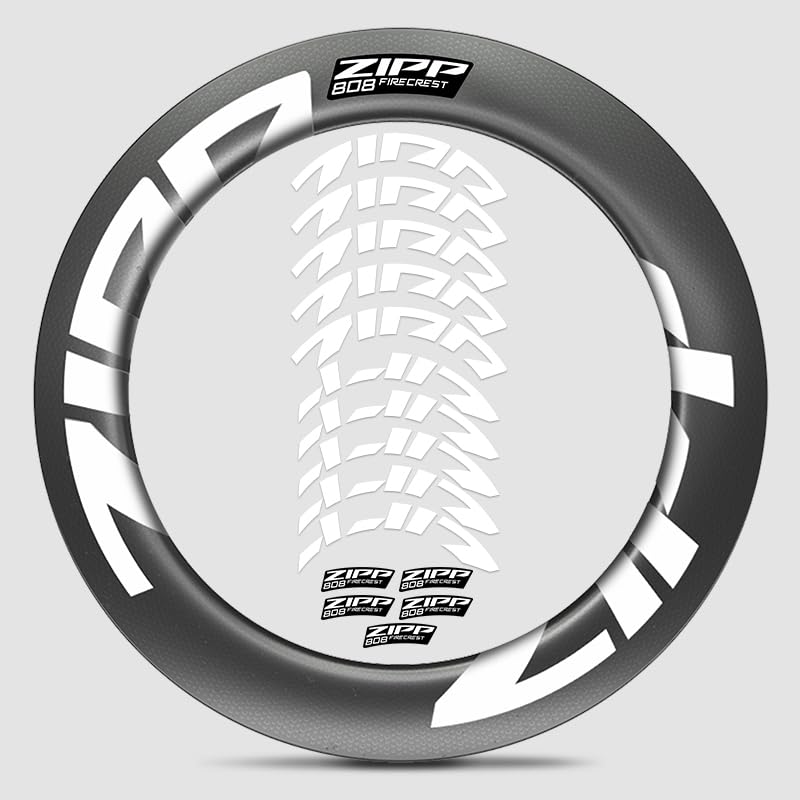 Decalcomanie personalizzate per ruote Zipp Firecrest 808 2021 10+ colori vivaci (finiture opace/metalliche) Vinile antigraffio 80μm + protezione UV Taglio laser per adattarsi ai contorni del cerchio Zipp 808 2021 Adesivo 3M senza bolle, installazione senza attrezzi (kit incluso) Garanzia di 12 mesi contro i difetti