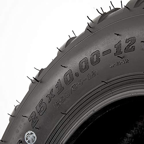 image for VANACC Set of 4 ATV/UTV Tires 25x8-12 Front & 25x10-12 Rear /6PR