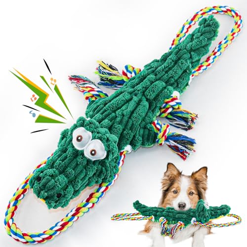 Caseeto MIANSHENGEYU Wowbala Large Squeaky Rope Dog Toys : Big Plush Dog Chew Toys cover