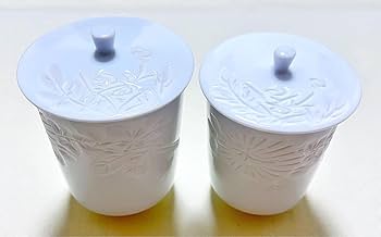 Amazon.co.jp: 出石焼 小嶋昇山造 花草彫 蓋付き白磁夫婦湯呑 組湯呑 Amazon.co.jp: 出石焼 小嶋昇山造 花草彫 蓋付き白磁夫婦湯呑 組湯呑