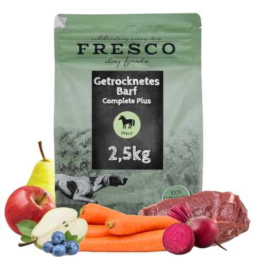 FRESCO Dog TrockenBarf für Hunde Pferd 2,5kg | 100% frisch | Barf Complete