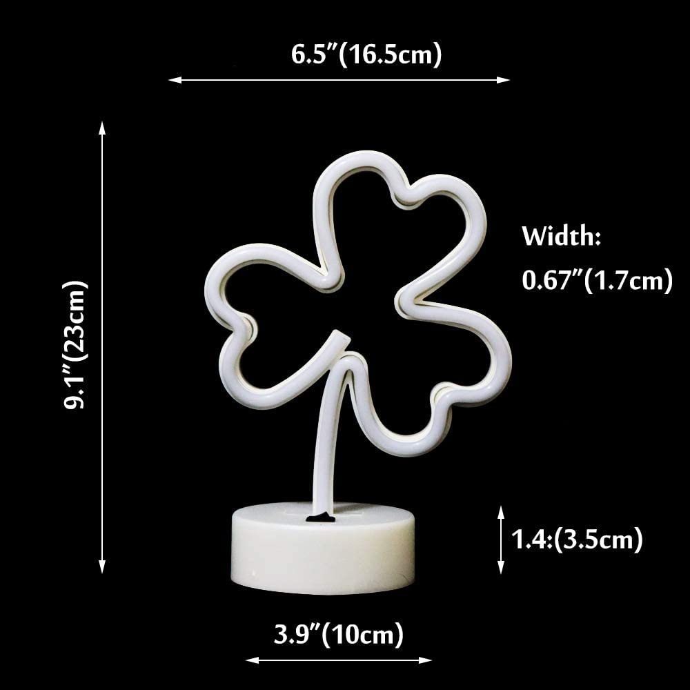 Insegna Luminosa Al Neon A Forma Di Cactus Verde – Luce Da Tavolo A Batteria/USB – 28,5x16,5 Cm - 2