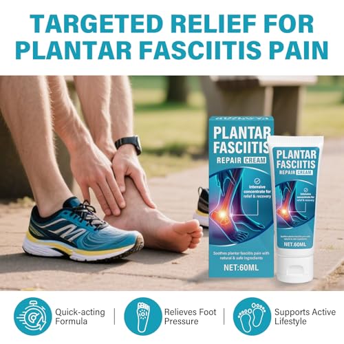 Image of TRIXES Plantar Fasciitis Relief Cream, Natural Foot Pain Relief Cream for Plantar Fasciitis,Heel Spurs, Mild & Effective, Suitable for Daily Use, 60ML