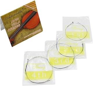 Misright Viola Strings Replacement Full Set with Stainless Steel Core Nickel Plated Ball End Musical Instrument Part Replacements Viola Strings Set Viola Strings Replacement Viola Strings Full Set