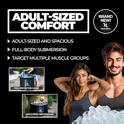 Nutrality Ice Bath & Recovery Tub 900L | Optimal Post-Workout Cold Water Therapy with Included Lid, Adult-Sized Design & Enhanced Stability | 2-3 Persons Nutrality Ice Bath & Recovery Tub 900L | Optimal Post-Workout Cold Water Therapy with Included Lid, Adult-Sized Design & Enhanced Stability | 2-3 Persons