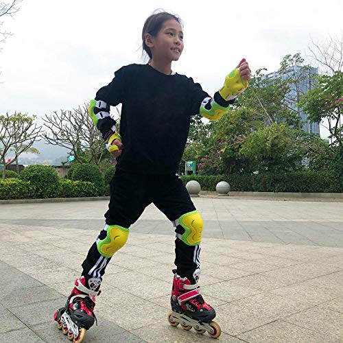 Image of BOSONER Kids /Youth Knee Pad Elbow Pads Guards Protective Gear Set for Roller Skates Cycling BMX Bike Skateboard Inline Skatings Scooter Riding Sports