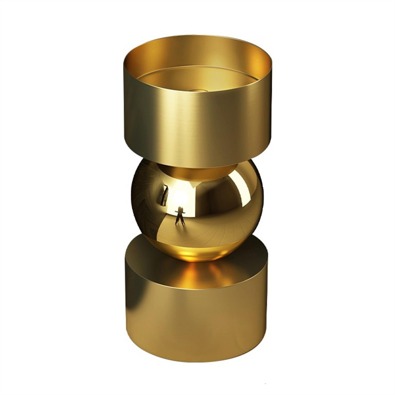 TIANQIHAO Creative Sink, Stainless Steel Sink Hollow Column Basin, Floor Standing Combo, With Pop Up Drain And Faucet,Gold-4
