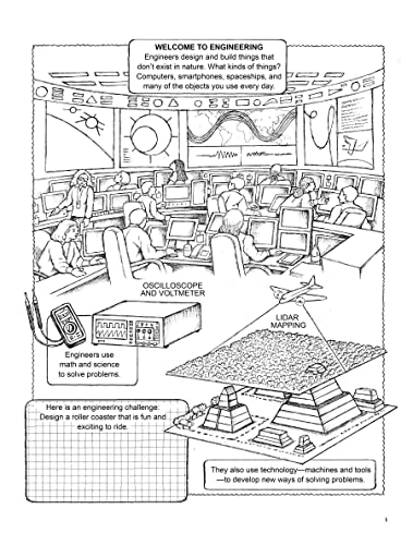 My First Book About Engineering: An Awesome Introduction To Robotics & Other Fields Of Engineering (Dover Science For Kids Coloring Books) #TOP2