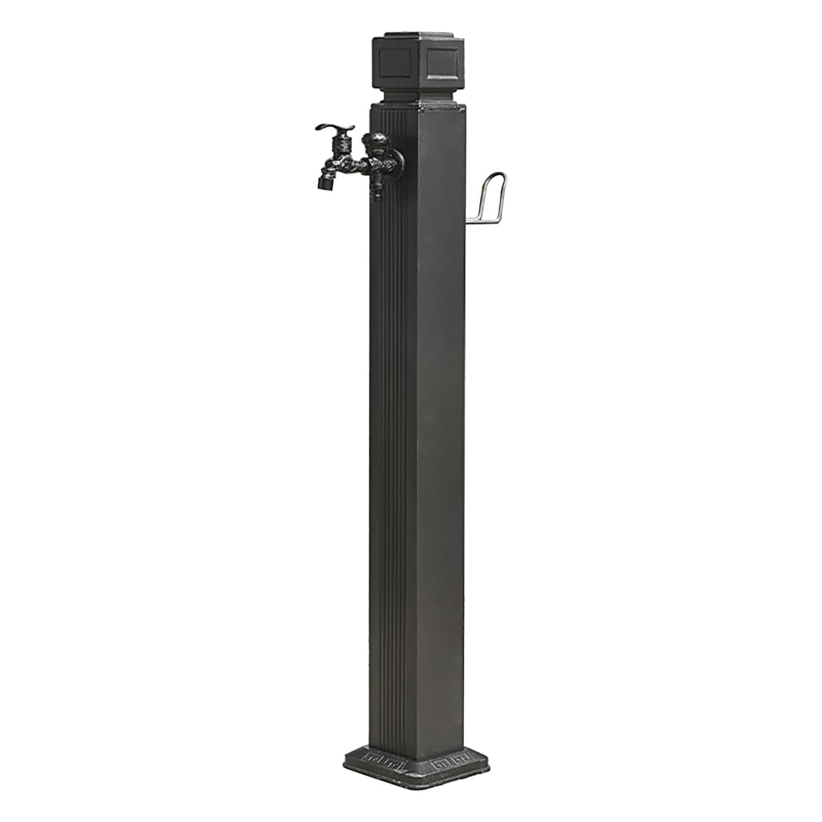 WOTZOV Vertical Square Garden Water Column - 29.1In Outdoor Faucet Post Stand, Frost-Resistant, Durable & Stylish Water Tap For Patio/Backyard, Ideal Garden Accessory，114cm/44.9in