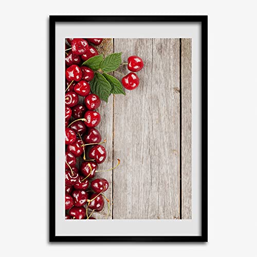 Tableau cerises moderne Tulup en bois pour décorer votre cuisine