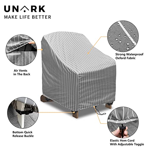 Adirondack Chair Covers Waterproof Heavy Duty Patio Chair Covers Outdoor Patio Furniture Covers Waterproof Swivel Rocker Chair Cover Rocking Chair Cover Size Upto 28W X 32D X 36H Inch 1 Pack #TOP5